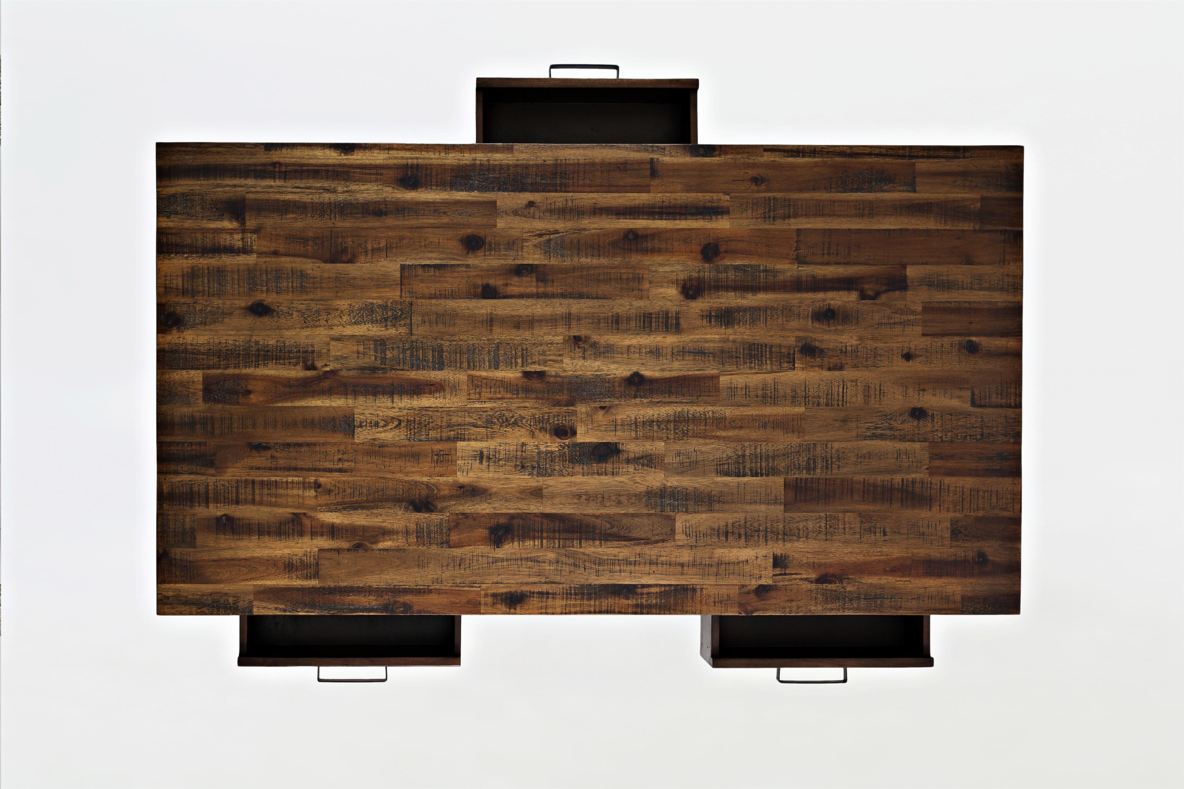 Jofran Cannon ValleyThree Drawer Cocktail Table